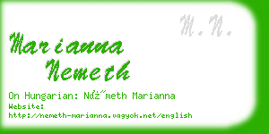 marianna nemeth business card